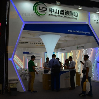 藍(lán)德電子 光電照明展臺(tái)裝修